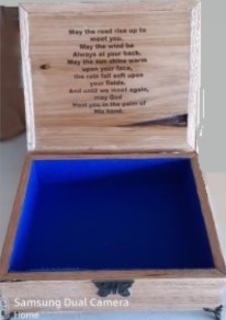 Box with message